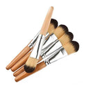 5pcs Makeup Cosmetic Blush Brush Eyebrow Foundation Powder Brushes Wood A