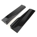 2x Universal Black Car Side Skirt Rocker Splitters Winglet Wings Canard  ME