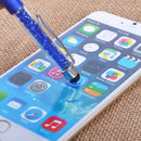 6pcs Crystal Ball Point Pen Capacitive Stylus Pen Phone Touch Screen Pen Office