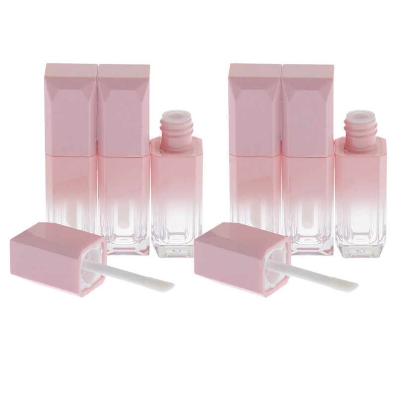 6Pcs Plastic Lip Gloss Color Tubes DIY Small Makeup Lip Stain Bottles Containers