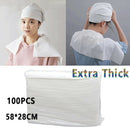 100 Pieces Hairdressing Disposable Towels Toilet Bathroom Hair Salon Tanning