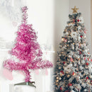 Christmas Tree Ornaments with Light New Year Party Xmas Decoration (Pink) A