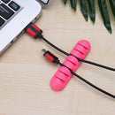 Silicone Cable Winder Desktop Tidy Management Clips Holder Organizer (2pcs) A
