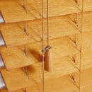Brown Braided Lift Shade Cord Wood Pendant for Aluminum Blind Shade