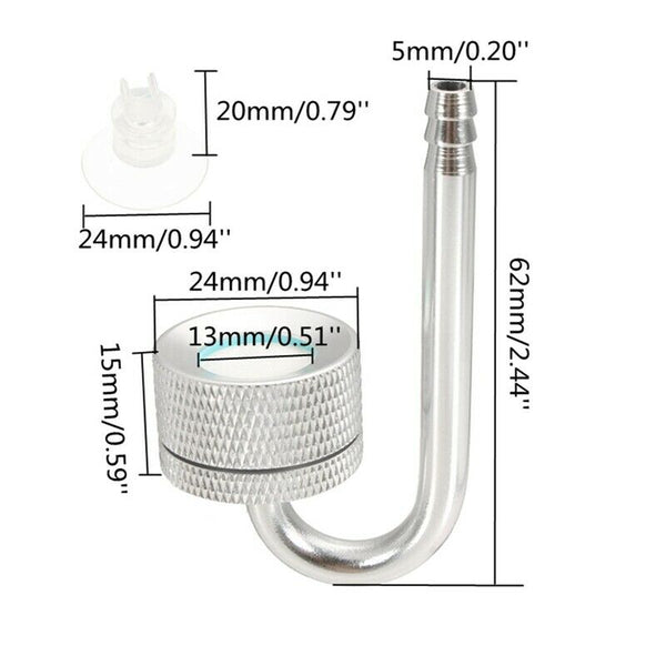 Set CO2 Diffuser Atomizer Regulator Reactor for Fish Tank Aquarium Plant Mo