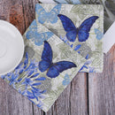 20X Napkins paper Decoupage Tissue Purple Flowers Butterfly wedding birth FU