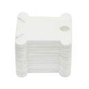 120 White Plastic Floss Bobbins with Floss Winder for Cross-Stitch Bobbins Card
