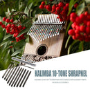 Thumb Piano Bridge Saddle 10 Keys Set Kit for Kalimba DIY Replacement Parts