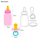 7pcs Milk Bottle Cutting Dies Stencils DIY Metal Scrapbooking Album Decor