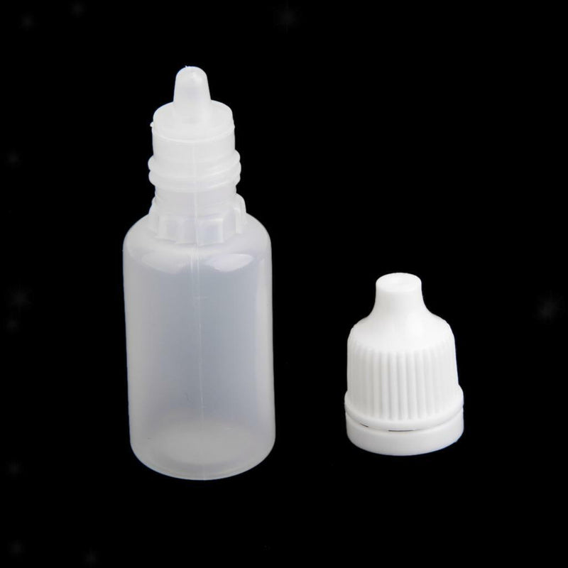 10pcs 10ml Empty Squeezable Eye Liquid Dropper Bottles Applicator Containers