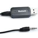 USB Bluetooth Audio Receiver Adaptor Wireless Music 3.5mm AUX Dongle A2DP In Car