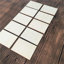 20x Blank Wood Sheets Plaque f DIY Art Craft Party Rustic Wedding Pyrography