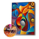 Colorful Abstract Diamond Painting 5D DIY Full Round Drill Mosaic Picture