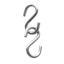 2 Pieces 4mm Thickness 40mm Long S Shaped Marine 316 Stainless Steel Hanging