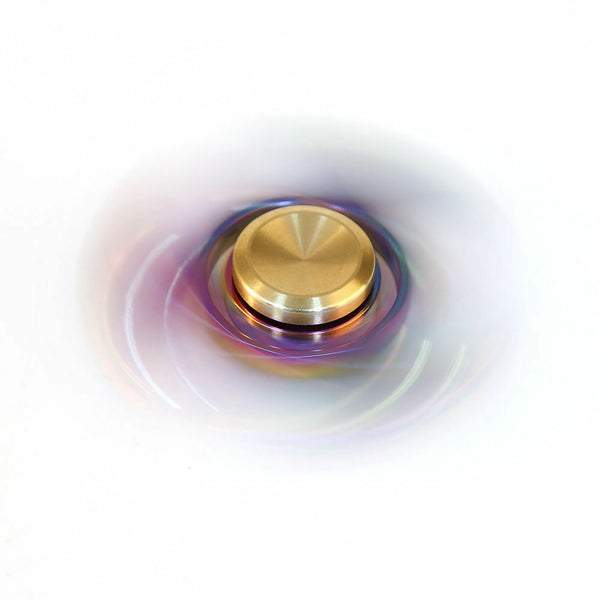 Rainbow Tri Hand Spinner Fidget Bearing EDC Gyro Fingertips Titanium Alloy