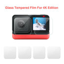 4pcs/set Tempered Glass for Insta360 ONE R 4K Wide Angle Lens Screen Protector