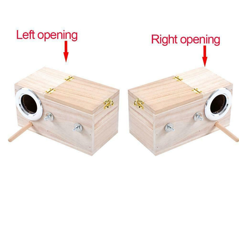 Parakeet Nest Box Bird House Budgie Wood Breeding For Parrotlets Matin Durable