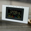 Wireless Backlight LCD Alarm Clock Thermometer Humidity Tester Meter Clock