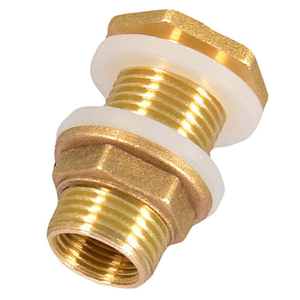 8pcs Brass Water Tank Connector Leak-proof Firm Connect DN15 Flush Port Kit