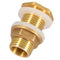 8pcs Brass Water Tank Connector Leak-proof Firm Connect DN15 Flush Port Kit