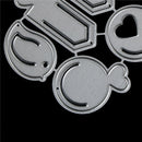 Love Geometry Label Metal Cutting Die For DIY Scrapbooking Album Paper Cards Z
