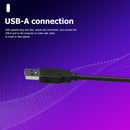 USB Wired Online Learning Call Center PC Line Control Gaming MIC Headphone  A