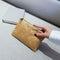 Retro Female Solid Color Clutch Women Daily Makeup Bags (Light Brown) A#S