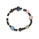Universe Solar System Galaxy Eight Planets Stone Beads Bracelet Handmade Gift