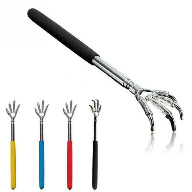 Handy Eagle Claw Telescopic Extendable Stainless Steel BackScratcher V3Y4