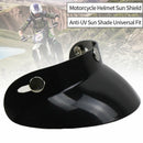 3-Snap Sun Shade Universal Fit Top Open Outdoor Cycling Motorcycle Helmet Visor