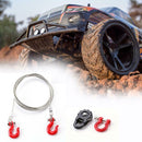 3pcs RC Car Snatch Block Metal Winch Tow Rope for 1/10 RC Crawler Traxxas Axial