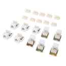10x Telephone Module RJ11 Voice Module 6P4C Keystone Jack Telephone Socket