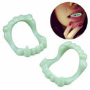 Fancy Halloween luminous Zombie Wolf Vampire Fangs Denture V9I5 Tooth A6W3