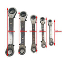 5Pcs Wrench Set Of Tools Chromium Alloy Steel Dual Purpose Ratchet Ring Spa