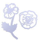 2pcs Rose DIY Cutting Dies Stencils Scrapbook Embossing Album Cards Gifts