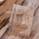 50pcs Gift Box Candy Box Bonbonniere Rustic Kraft Paper Brown B1I8