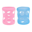 2 Piece Glass Bottle Baby Bottle Protective Silicone Sleeve Stage Soft Cover