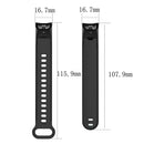 Silicone Wristwatch Band Strap for Huawei Honor 3 Smart Bracelet(Black)
