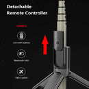 Tripod Selfie Stick with  Light & Phone Holder Portable Dimmable  Light