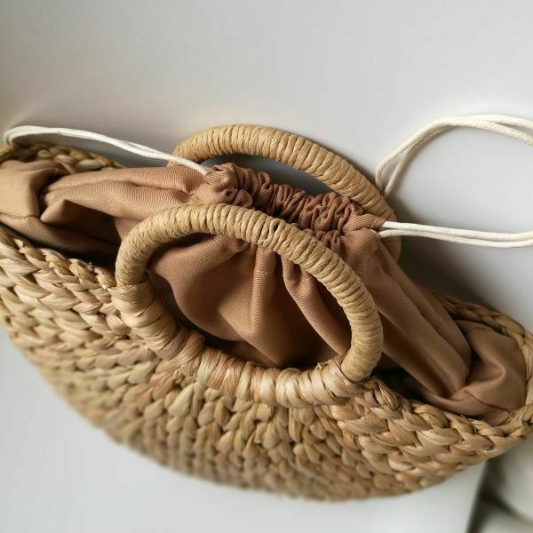 Women Bag Korean Foreign of Corn Skin The Semicircle Art Beach Bag Travel P V9O6