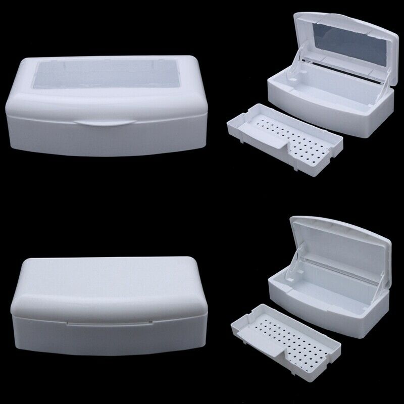 Nail Sterilizer Tray Disinfection Pedicure Manicure Box Nails Art Boxes Ste M1R4