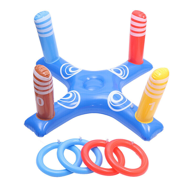 Inflatable Swim Pool Throwing Rings Cross Ring Water Pool Sports Game T Gw