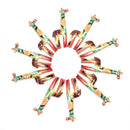 10Pcs Enamel Alloy Printing Animal Giraffe Charms Pendant Jewelry Craft Making
