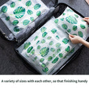 5 Piece Travel Goods Transparent Plant Waterproof Travel Storage Bag Portab