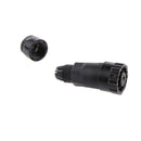 3 Pins Male Plug Female Socket Power Connector 15A IP6 Waterproof Black