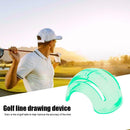 Golf Ball Alignment Line Marker Transparent Golf Ball Liner Clip Green