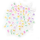 Lot 200 letter of the alphabet plastic Cube loose beads 0.24"