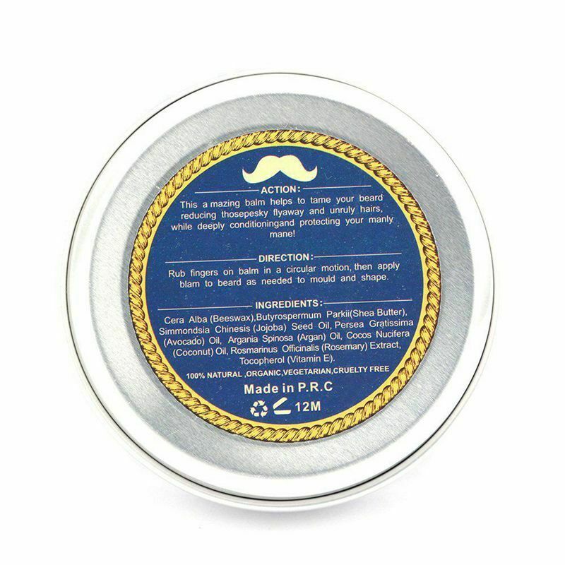 BlueZOO Beard Balm for Men-Encourages Growth-Natural Oil Leave In  A3O3