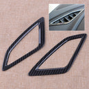 2pcs Carbon Fiber Style Front Air Vent Trim Cover Fit For Mazda 3 Axela 17-18