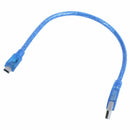 New USB 2.0 A Male to Mini USB B 5pin Male Data Cable Cord Adapter Converte